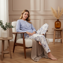 Patterned Pyjama - Smoky Blue