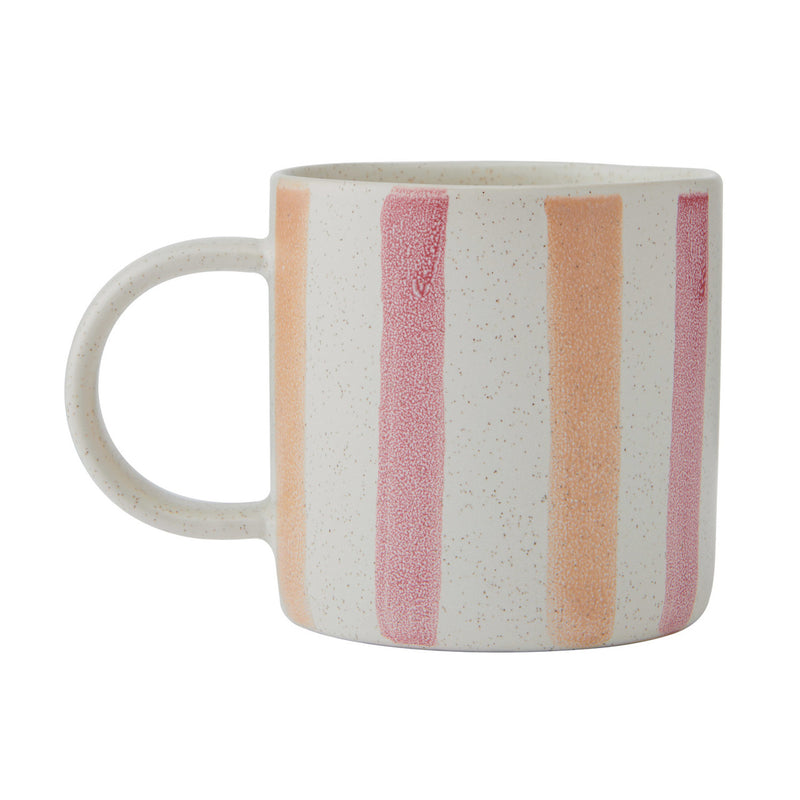 Pink and Red Stripe Mug