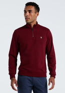 1/4 Zip Sweatshirt - Cabernet