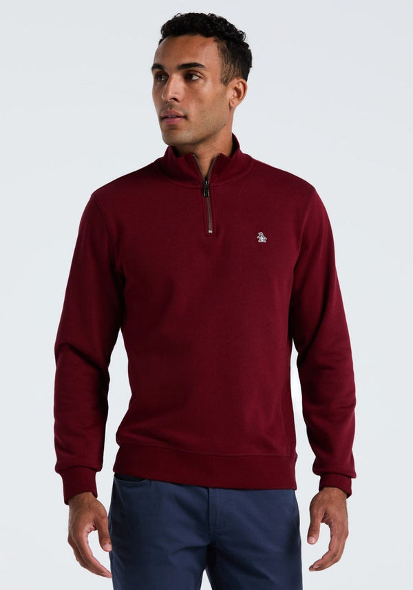 1/4 Zip Sweatshirt - Cabernet