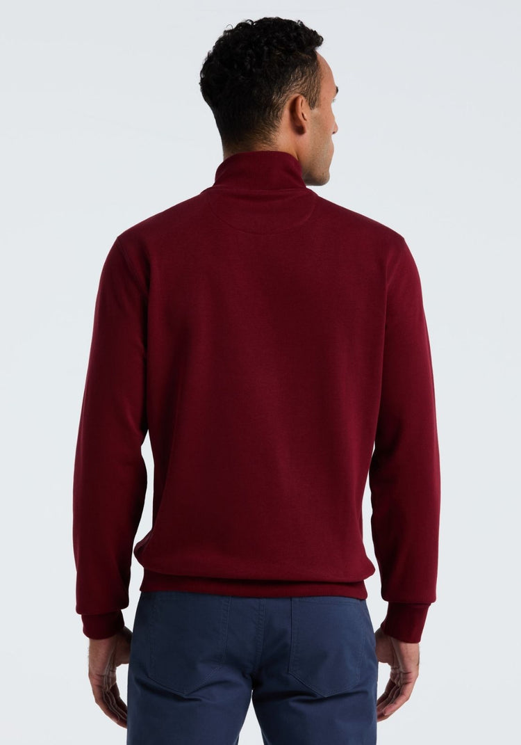 1/4 Zip Sweatshirt - Cabernet