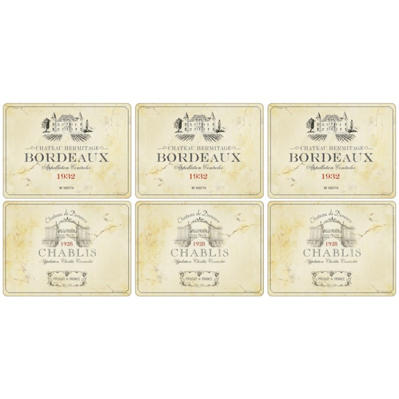 Vin de France Placemats - 6PK