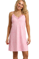 Sky Zebra Chemise - Pink