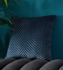 Pinsonic Velvet Navy Cushion 43 x 43cm