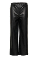 Ariana 7/8 Len Leatherette Trouser - Pitch Black