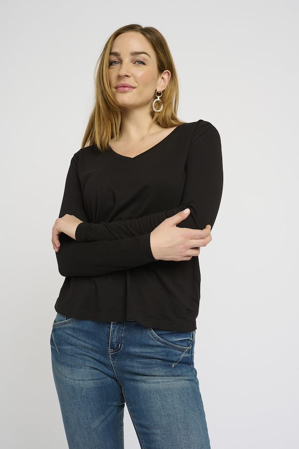 Naia Long Sleeve T-Shirt - Pitch Black