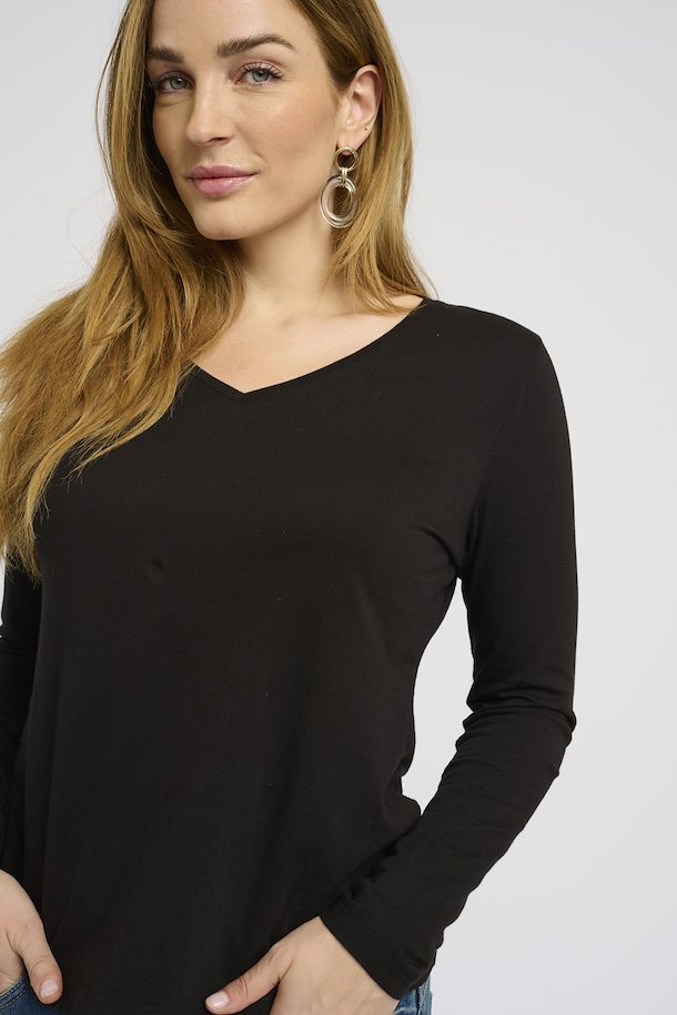 Naia Long Sleeve T-Shirt - Pitch Black