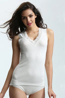 Brushed Thermal Vest - Ivory