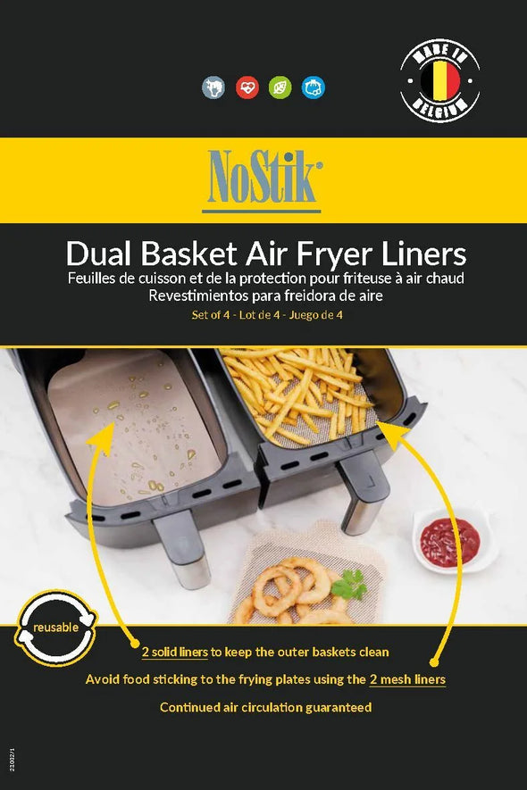 Air Fryer Liners Dual Fryer - Set of 4