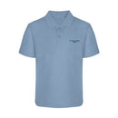 St Enda Crested Polo - Light Blue