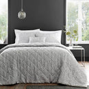 Montpellier Quilted Throw 200x230cm - Silver