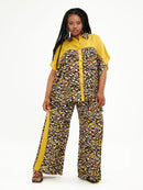 MAT MUSARD PRINT SHIRT - Mustard