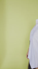 Placement Print Shirt - White/green