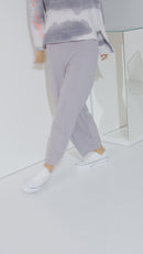 Embroidered Slv Tie Dye Sweatshirt - Mink