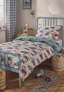 Vintage Tractors Duvet Cover Set - Cream
