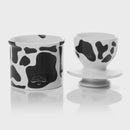 CowBell Black & White Butter Bell Crock