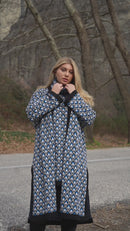 Long Cardigan - Sapphire