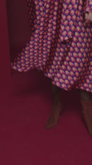 Tie Belt Full Dress - Coral