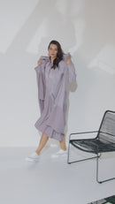 Drawstring Hem Jersey Dress - Mink