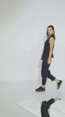 Zip Pocket Waistcoat - Black