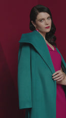 Collar Wrap Coat - Capri