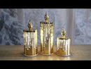 LED Rotating Candle Gold 29cm
