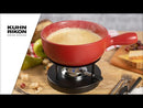 Cast Iron 23cm Fondue Set - Red