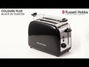 Stainless Steel 2 Slice Toaster - Black
