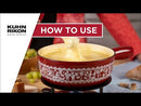 Cast Iron 24cm Fondue Set - Red