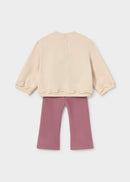 Pullover And Leggings Set - Violet