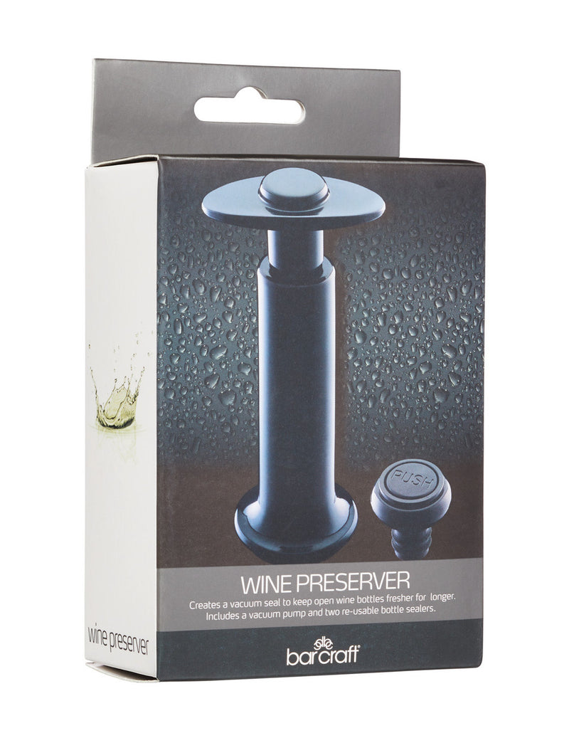 Bar Craft Wine Saver Pump & Stoppers