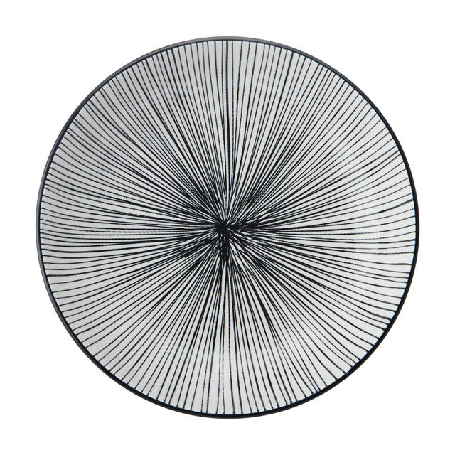 Black Stripe Bowl 21cm