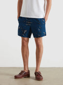 Colbert Arrow Print Swim Shorts - Aegean Blue