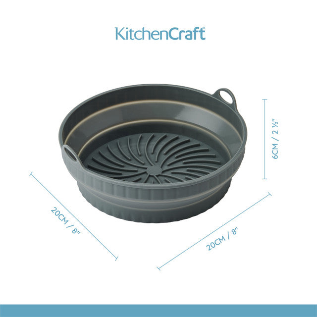 Collapsible Air-Fryer Liner Round - 20 x 20 x 6CM