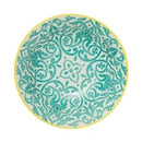 Yellow and Blue Geometric Stoneware Ramen Bowl - 21cm