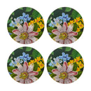 Floral Pack of 4 Round Coasters