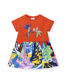 Rockin The Jungle Jersey Dress - Red