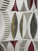 Himalaya Red Readymade Eyelet Curtains - 90" x 90"