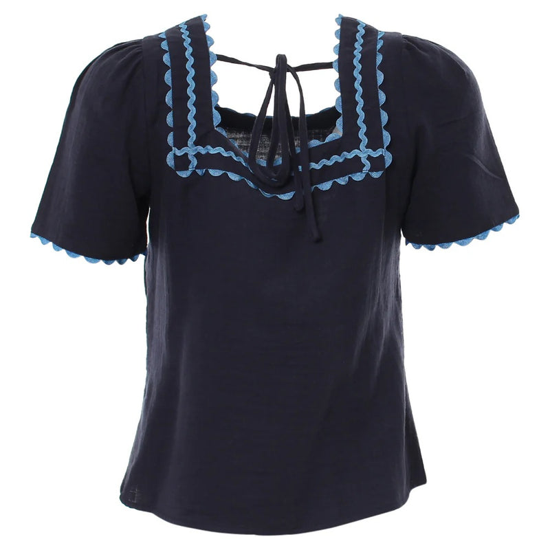 Reyna Top - Navy
