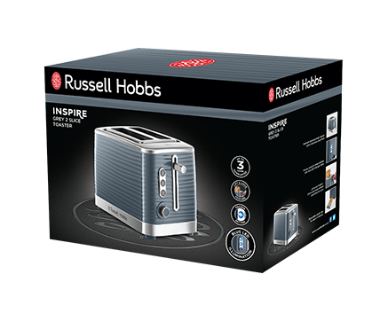 Inspire 2 Slice Toaster - Grey