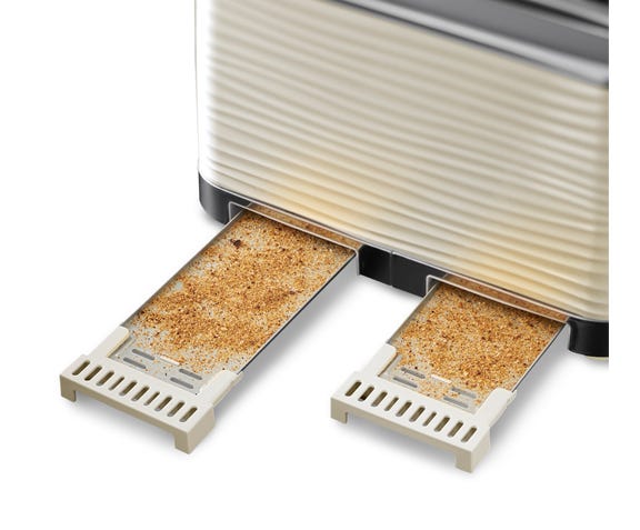 Inspire 4 Slice Toaster - Cream