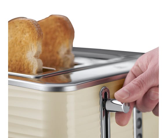 Inspire 4 Slice Toaster - Cream