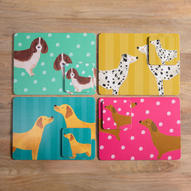 Dog Print Pack of 4 Placemats