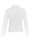 Rhinestone Sleeves Jacket - White