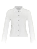 Rhinestone Sleeves Jacket - White