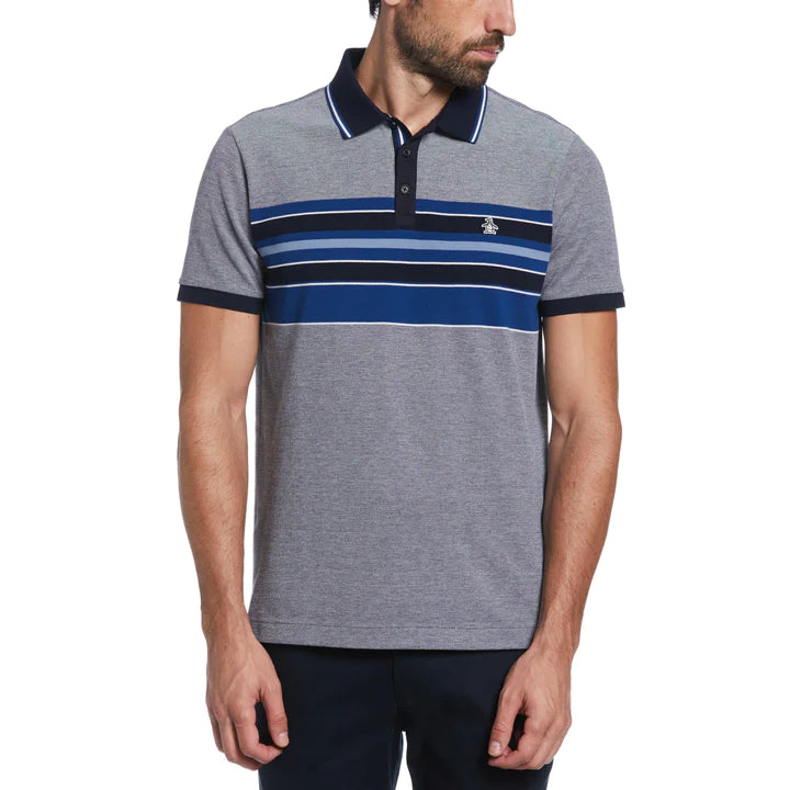 Birdseye Pique Polo Shirt - Dark Sapphire