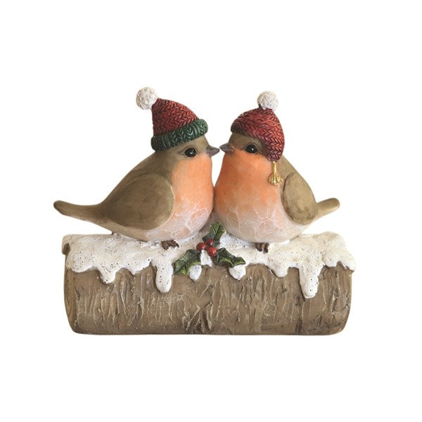 Robins on Log 11.5cm