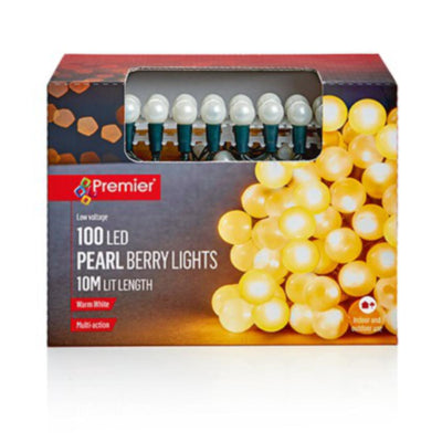 100 Pearl Berry Lights - Warm White
