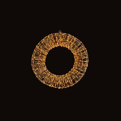 45cm Wreath -  Rose Gold