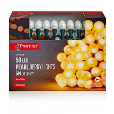 50 Pearl Berry Lights - Warm White